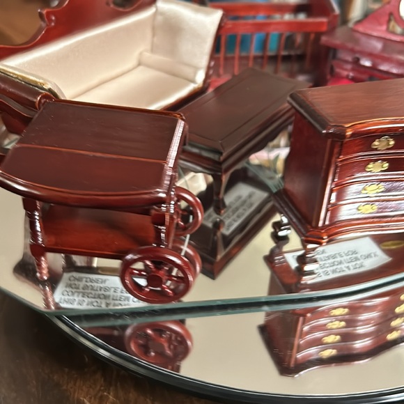 Vintage Cherry Wood Formal Dollhouse Furniture - Picture 6 of 13